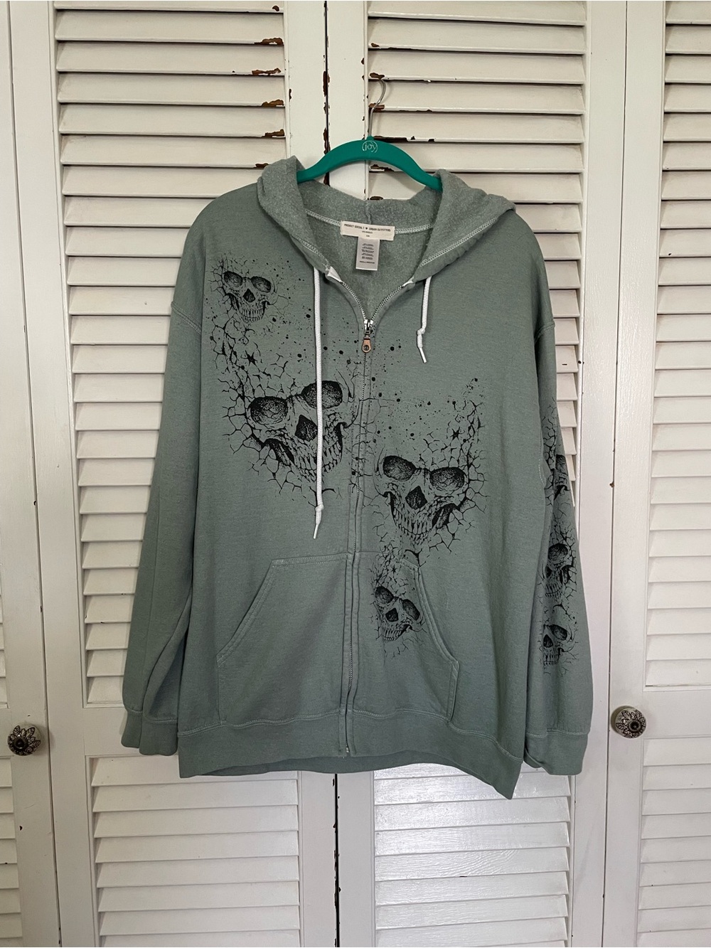 Oversized Graphic Zip Up